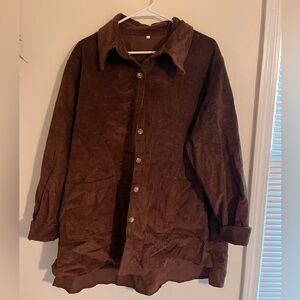 Long Brown Jean Jacket